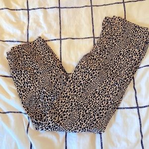 Divided Cheeta Print Pants - Size 2 but runs bigger, 24/25
